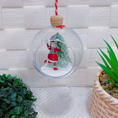 Bola de Natal Menina na Neve