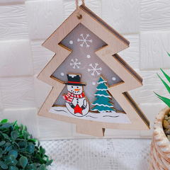 Enfeite de Pendurar Papai Noel e Rena