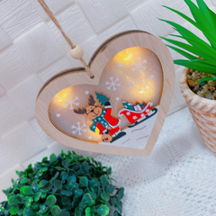 Enfeite de Pendurar Papai Noel e Rena - comprar online