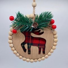Enfeite de pendurar Medalha Madeira - comprar online