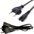 Imagem do Cabo De Força Bipolar Tipo 8 Impressora Tv Rádio Game Impressora 2x0,75mm Plug 10 Amperes e 2 Metros
