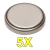 Bateria Cr2032 Cartela Baterias kit 5 Unidades Pilha 3v Calculadora Bios Balança - comprar online