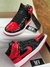 Jordan Mid Preto/Vermelho
