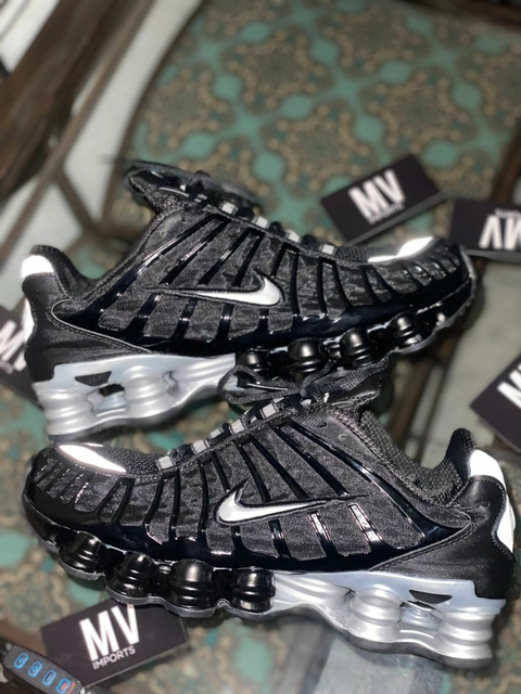 Shox 12 Molas Preto/Refletivo