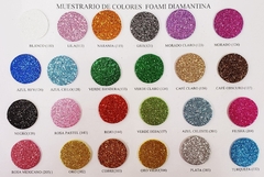Foami Pliego Diamantado 4 Cartas Un Color (Pq C/10 Pzas) <GEN> - comprar en línea