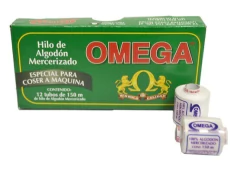 Hilo Omega Algodón 150 mts (Pq C/12 Pzas) <OMG>