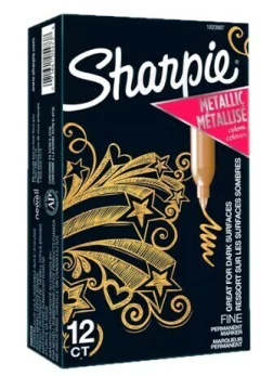 Marcador Permanente Metálico Sharpie (Pq C/12 Pzas) <SHA>