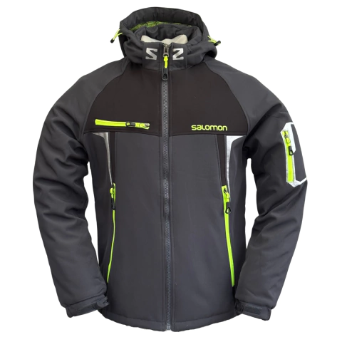 Campera Salomon Alpine Gris Softshell Impermeable 10K Térmica Unisex