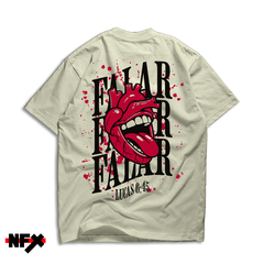 Camiseta Oversized "A boca fala do que o coração está cheio.” - comprar online
