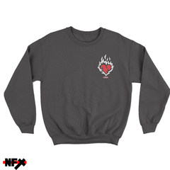 Moletom UM CORAÇÃO EM FOGO POR JESUS - comprar online