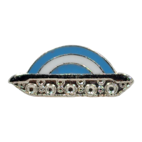 EMBLEMA BLINDADO PLATEADO DE PECHO