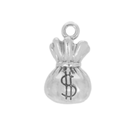 Pingente "Saco de dinheiro" Níquel