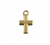 Pingente de Cruz Níquel, Dourado e Preto - comprar online