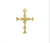Pingente Cruz Torcida Níquel e Dourado - comprar online