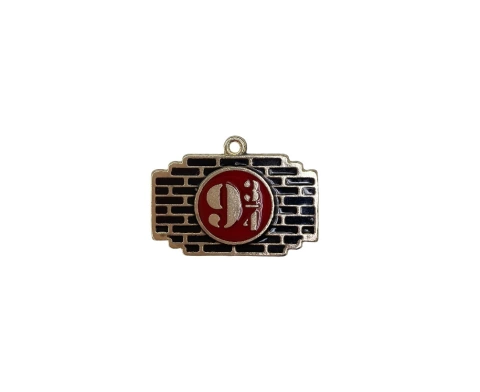 Pingente "Plataforma 934" Harry Potter Niquel com Resina