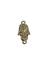 Pulseira ''Mão de Fátima'' M Níquel, Preta e Dourado - comprar online