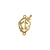 Pulseira "Escudo da Fé" Dourado, Níquel e Preto na internet