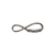 Pulseira "Amor Infinito" Dourado, Níquel e Preto