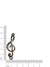 Pulseira "Nota Musical" Dourado, Níquel e Preto - comprar online
