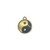 Pingente "Yin Yang" Dourado com Resina