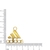 Pingente "Adidas" Dourado - comprar online