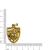 Pingente "Escudo de Fé" Dourado - comprar online