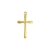 Pingente de Cruz Dourado e Níquel - comprar online