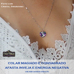 Colar Magiado para Afastar Inveja e Energia Negativa - Feito com Cristal Swarovski