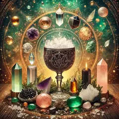 Taça da Prosperidade com Pó de Magia - CASA DA MAGIA