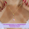 Colar Cristal Swarovski com Pêndulo Magiado para Prosperidade