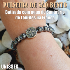 Pulseira de São Bento com Água Benta de Lourdes: Proteção e Poder Espiritual - comprar online