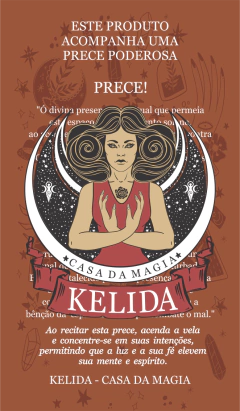 VELA VOTIVA COM MAGIA FORTE - CONTRA O MAL - comprar online