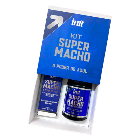 Box Masculina Composto Por Super Macho Gel 17Ml E Super Macho Cápsulas