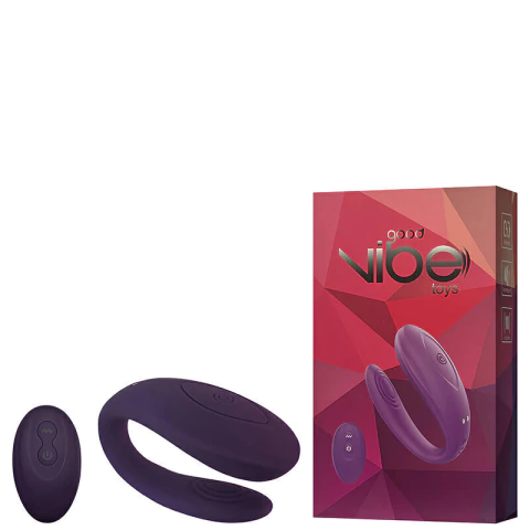 Vibrador Recarregável para Casal, com 10 Modos de Vibração e Controle Remoto – GOOD VIBE TOYS – CS-013