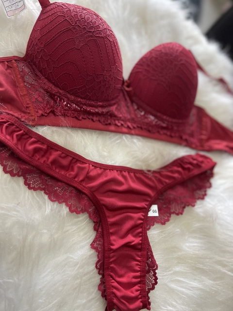 Lingerie Elisa vermelha GG - comprar online
