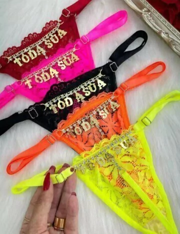 TODA SUA - Calcinha sexy strass (U)