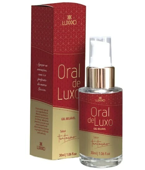 ORAL DE LUXO - Gel Térmico Beijável Sabor Morango (Sabor Tentação) LUXXXO - 30g