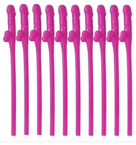 Canudo Pinto Com 10 Unidades Despedida de Solteira - PINK - comprar online