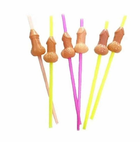 Canudos eróticos Com 10 Unidades Despedida de Solteira -coloridos - comprar online