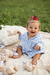 CONJUNTO CURTO BASIC INFANTIL - VICHY AZUL BEBÊ - Pyjamas
