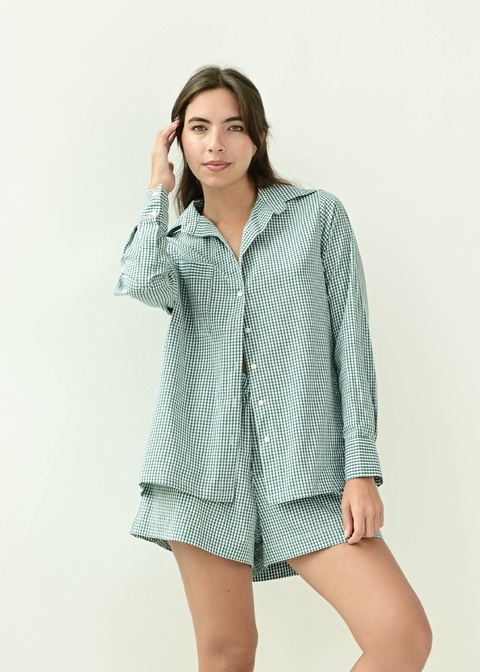 CAMISA SICILIA - VICHY VERDE