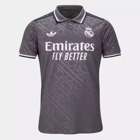 Camisa Real Madrid III 24/25 Torcedor - Adidas - Masculino - Cinza