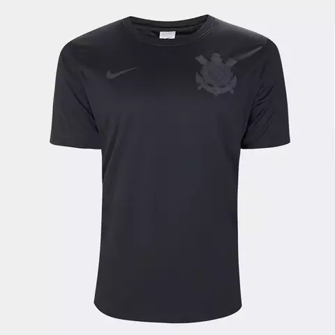 Camisa Corinthians II 24/25 Torcedor - Nike - Masculina - Preta - ALL BLACK