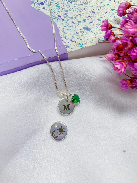 Colar personalizado laser - Medalha P