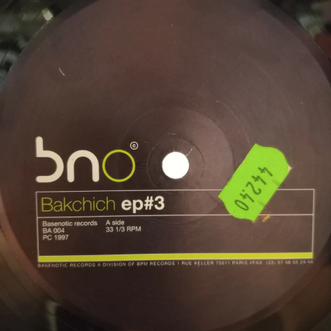 Various ‎– Bakchich EP#3