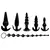 Kit Plug Anal Silicone 6 Unidades