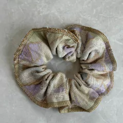 Elástico Scrunchie Rosa Estampado Jacquard - comprar online