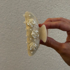 Presilha Betha Branca com pedraria