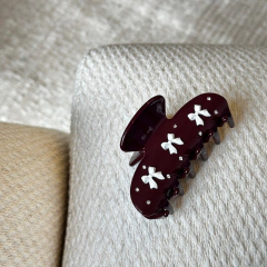 Presilha Serena Bordô com detalhes de strass e laços - comprar online