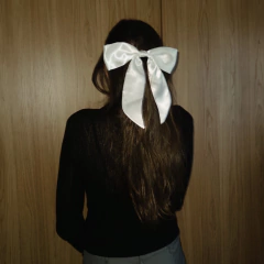 Laço Hortência Cetim Branco - comprar online